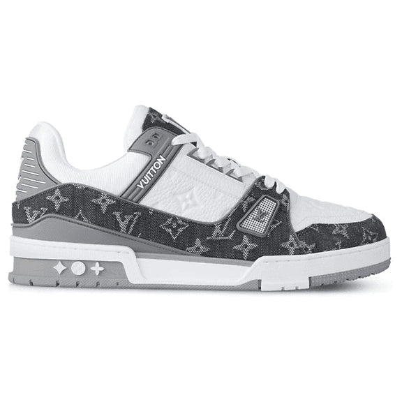 Louis Vuitton LV Trainer Sneaker Denim Monogram Grey