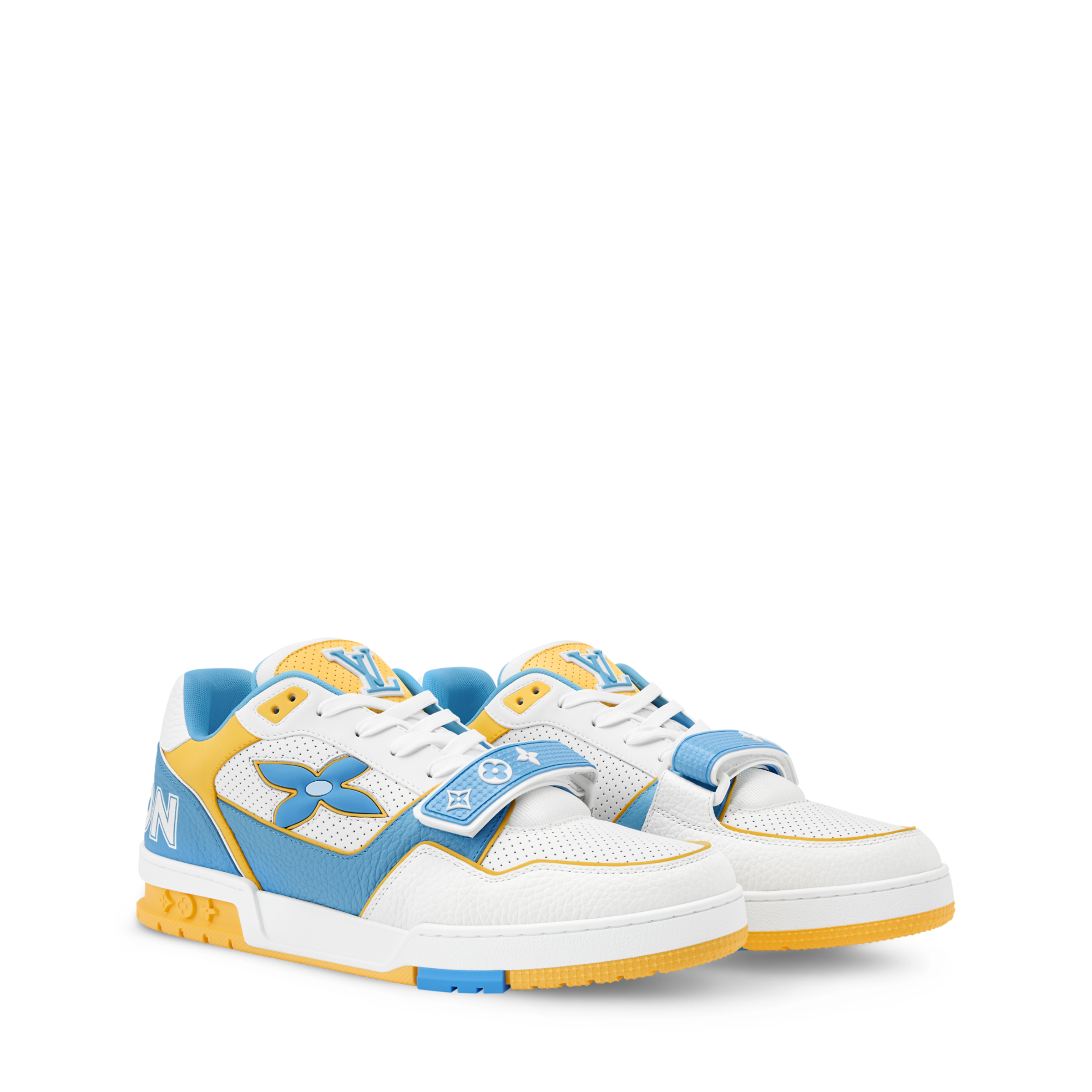 Louis Vuitton LV Trainer Blue Velcro Strap Sneaker