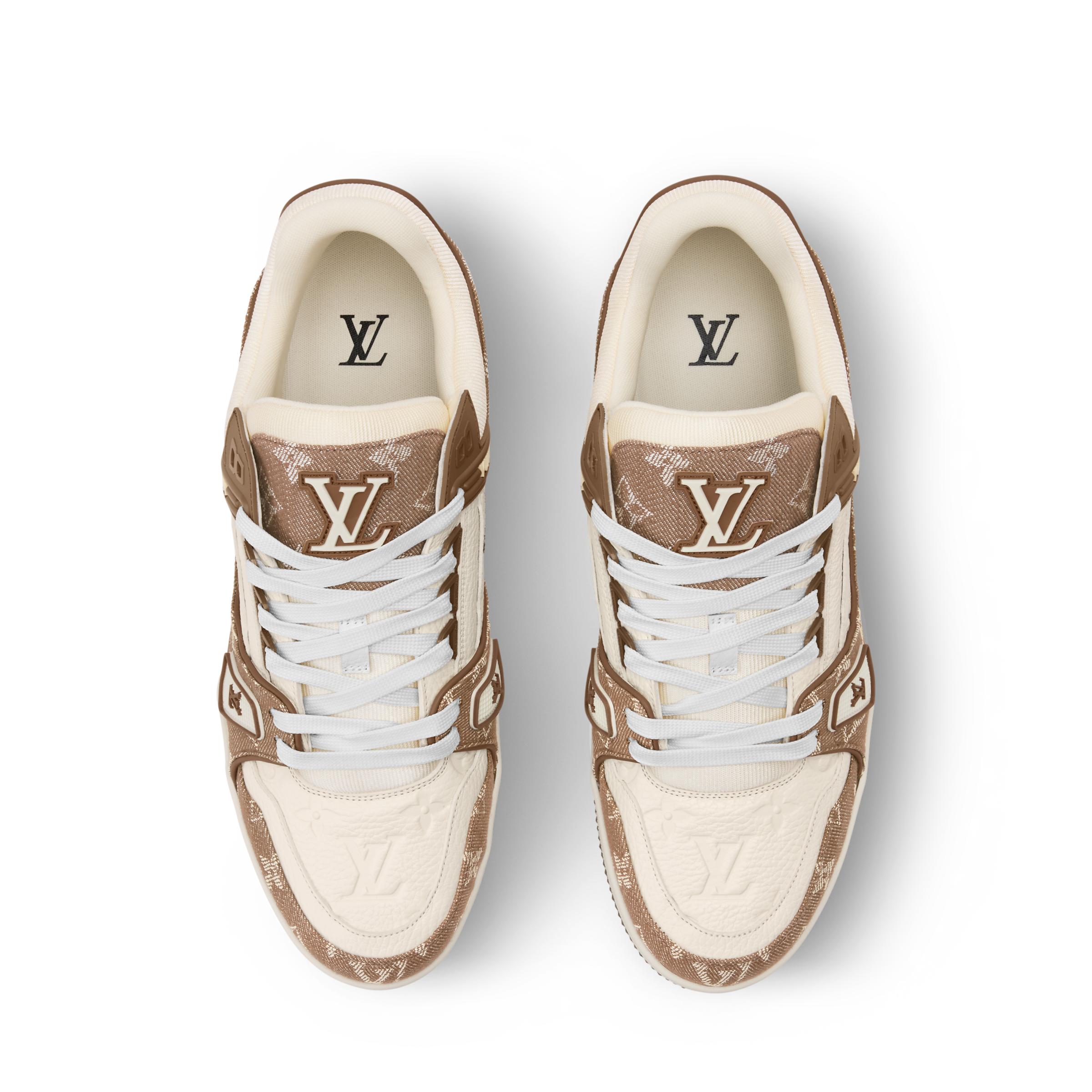Louis Vuitton LV Trainer Sneaker Monogram Brown Denim