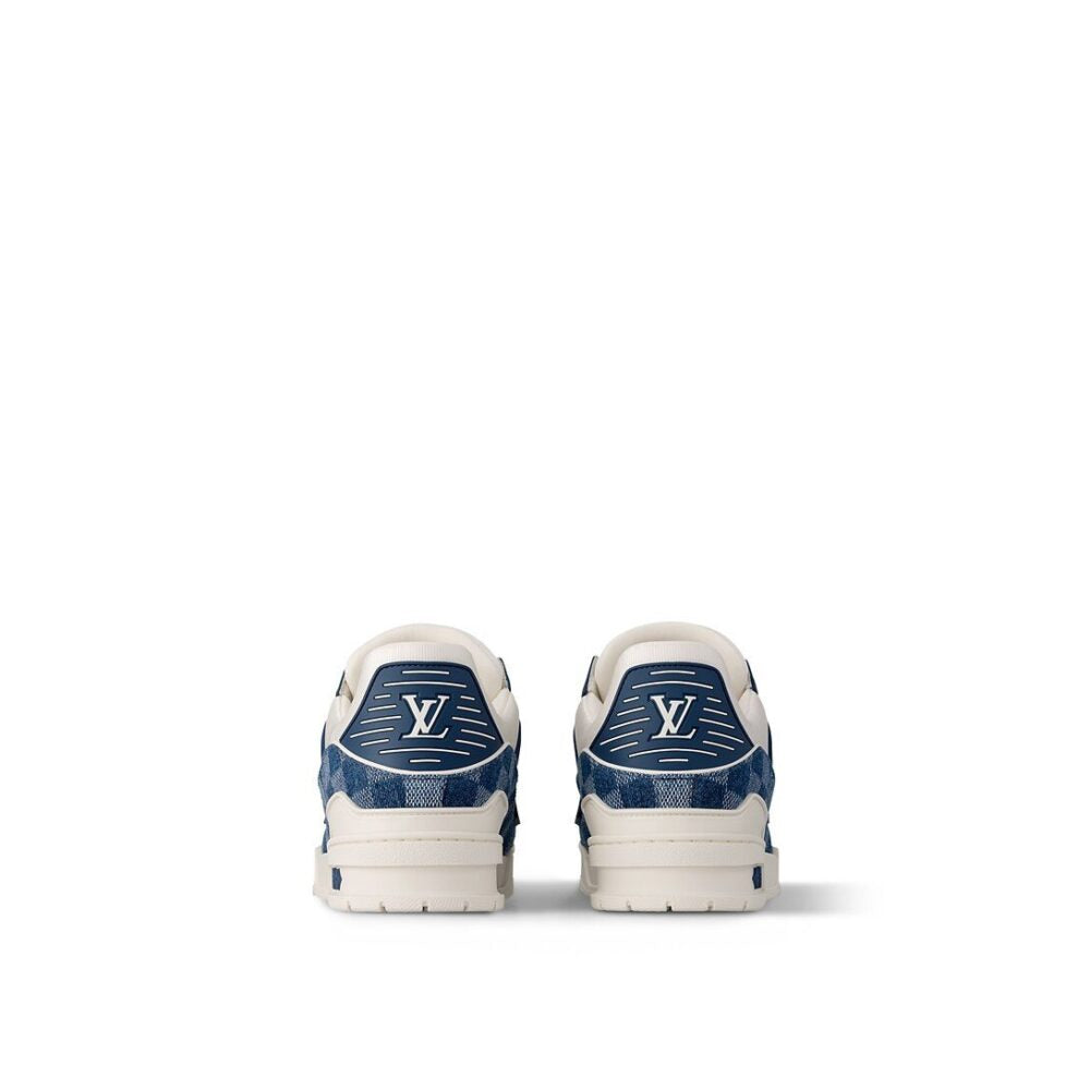 Louis Vuitton LV Trainer Sneaker Damier Denim Blue