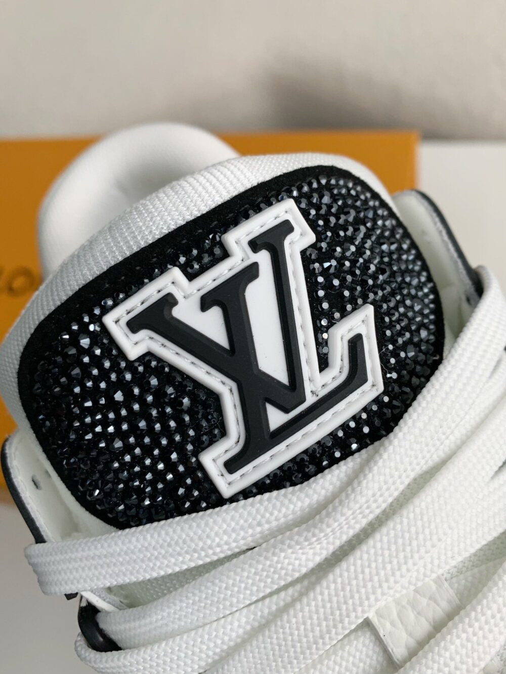 Louis Vuitton LV Trainer Sneaker Denim Monogram Black Diamond