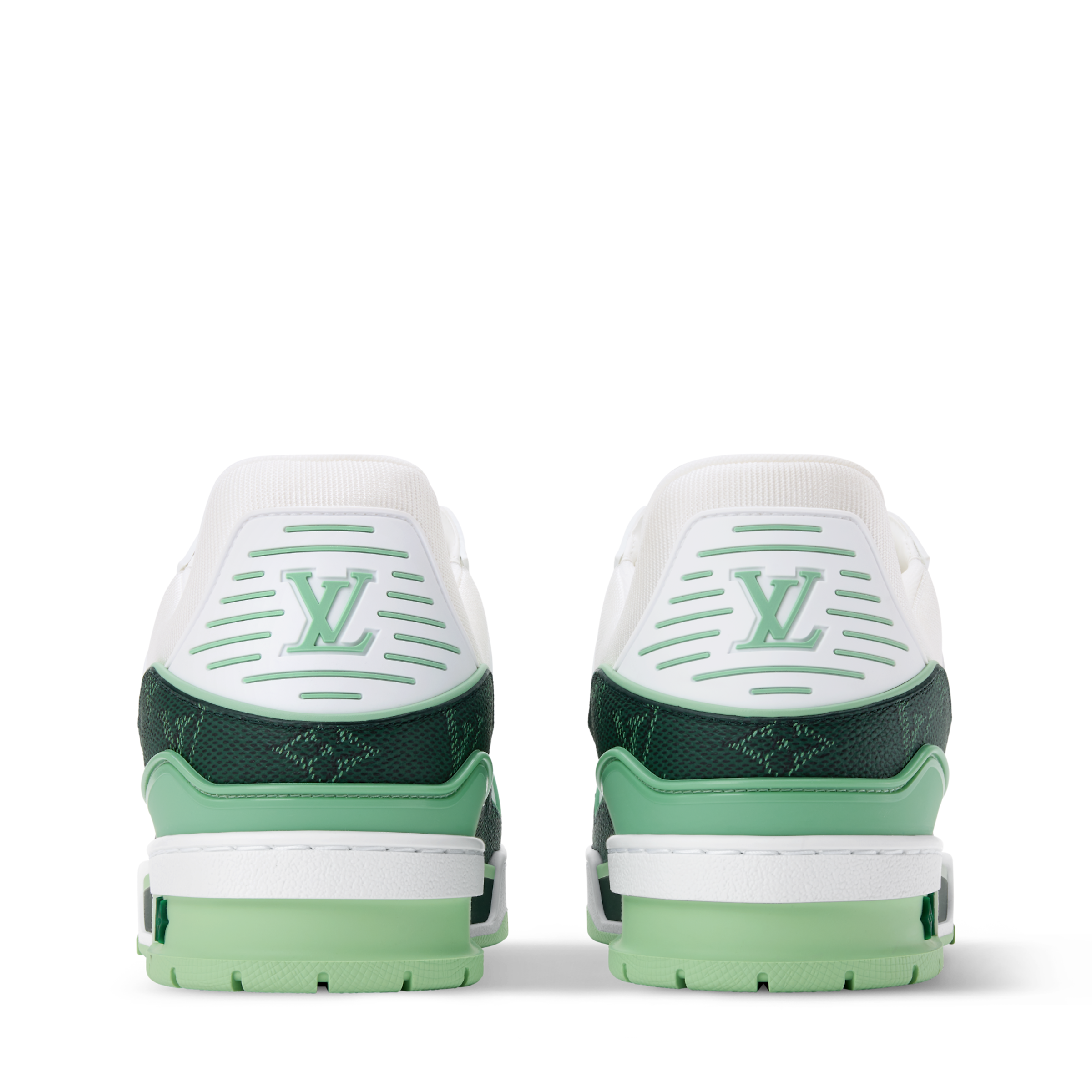 Louis Vuitton LV Trainer Green Monogram Leather Sneaker