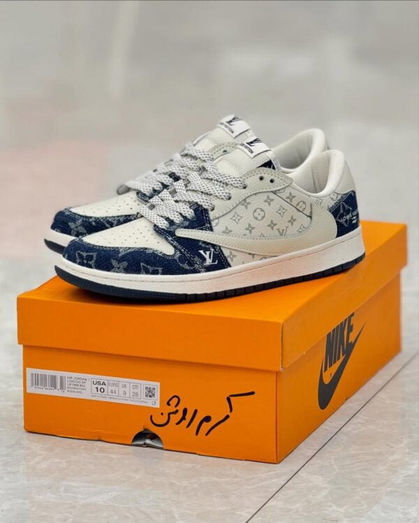 Louis Vuitton x Nike Air Jordan 1 Low Monogram Denim (Custom)