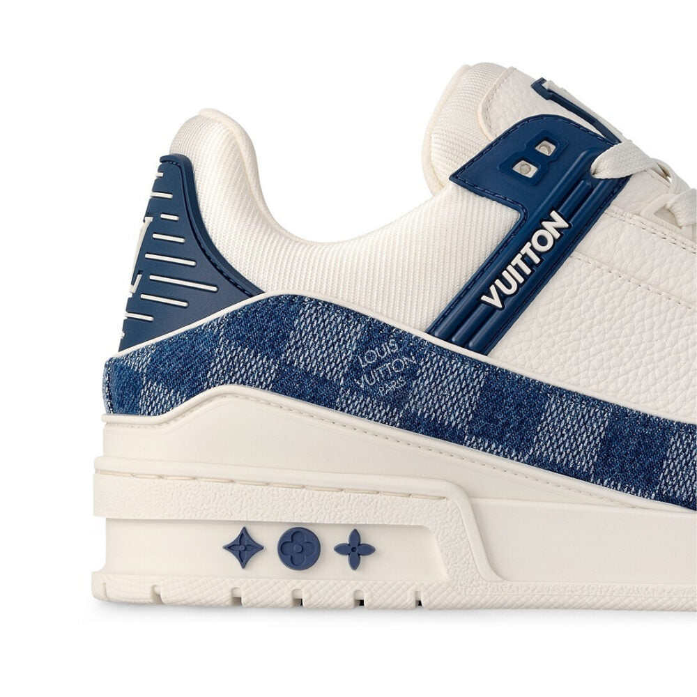 Louis Vuitton LV Trainer Sneaker Damier Denim Blue