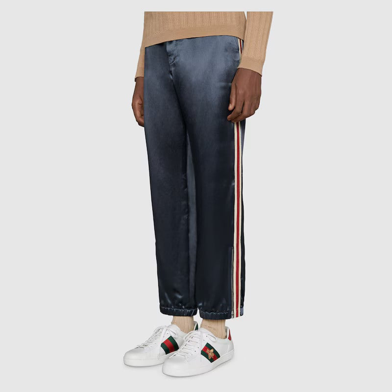 Mens Gucci Ace Sneaker With Embroidery