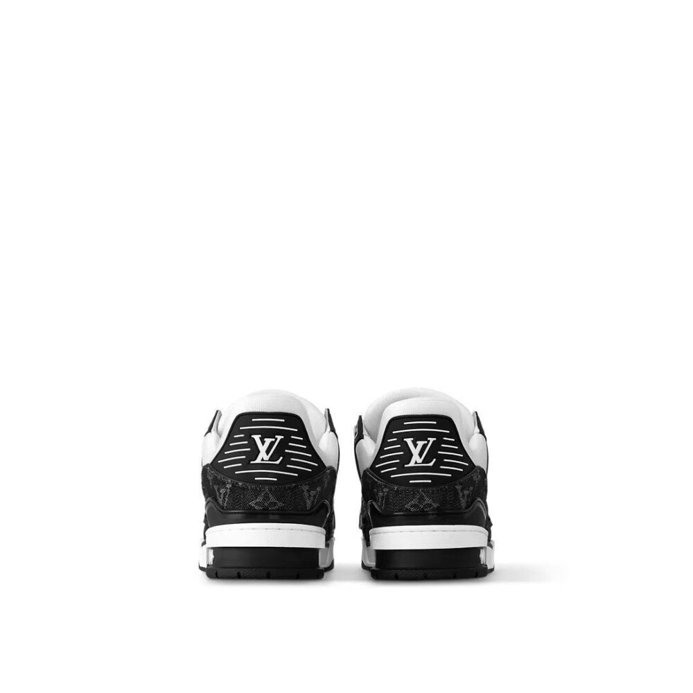 Louis Vuitton LV Trainer Sneaker Monogram Black Denim