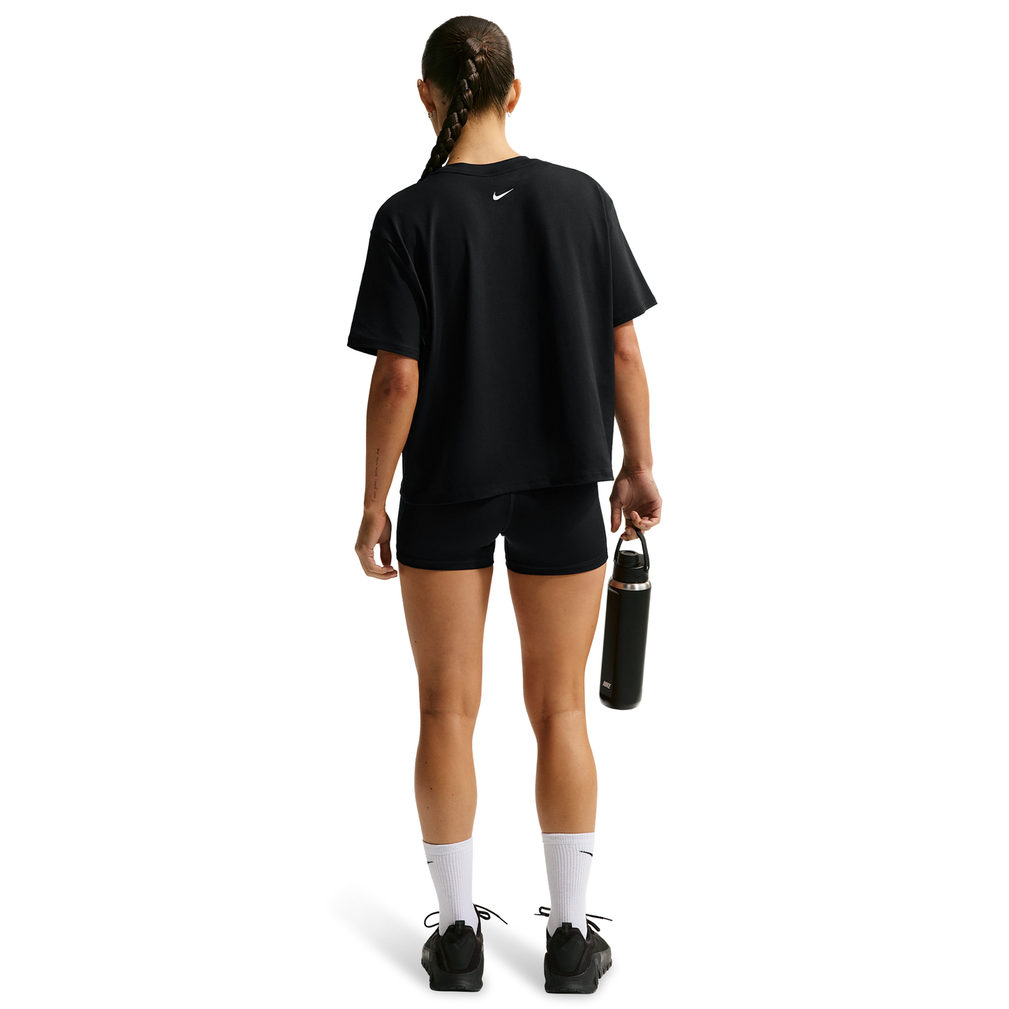 Nike Pro Drifit 365 SS Loose Top - Women's - Black/White