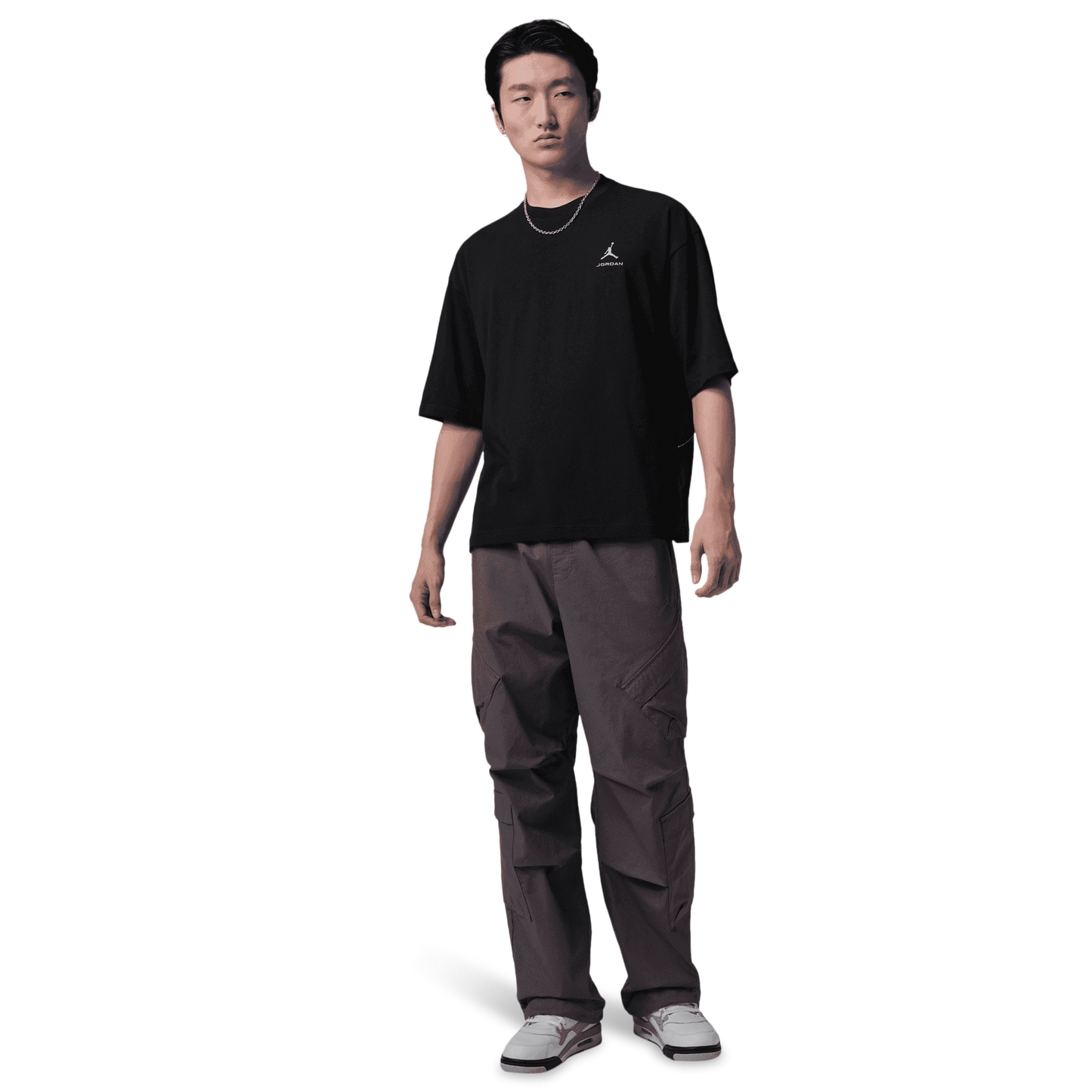 Jordan Oversized Short Sleeve Crew RCON - Men's - Black/Scream Green