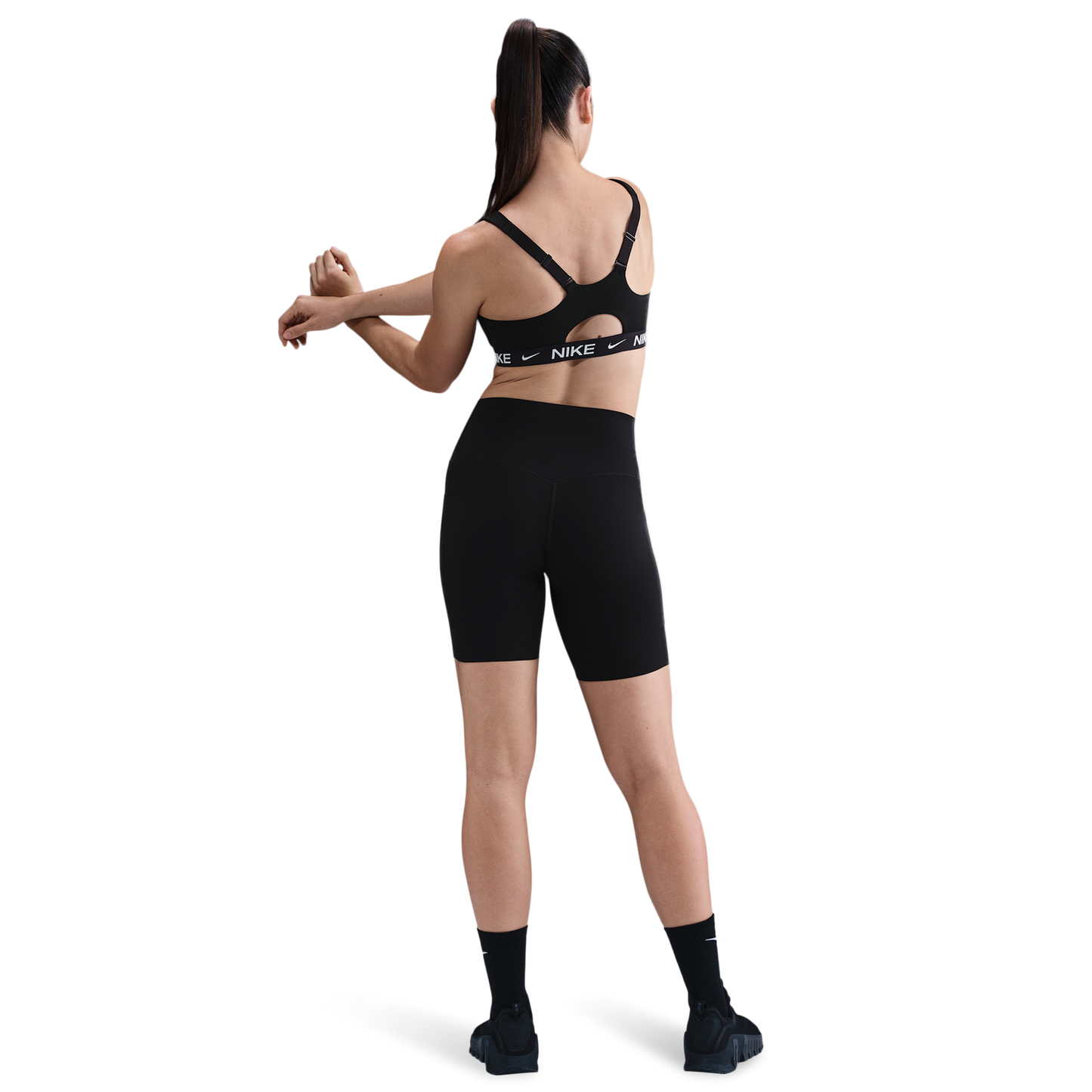 Nike Indy High Support Zip Bra - Women's - Black