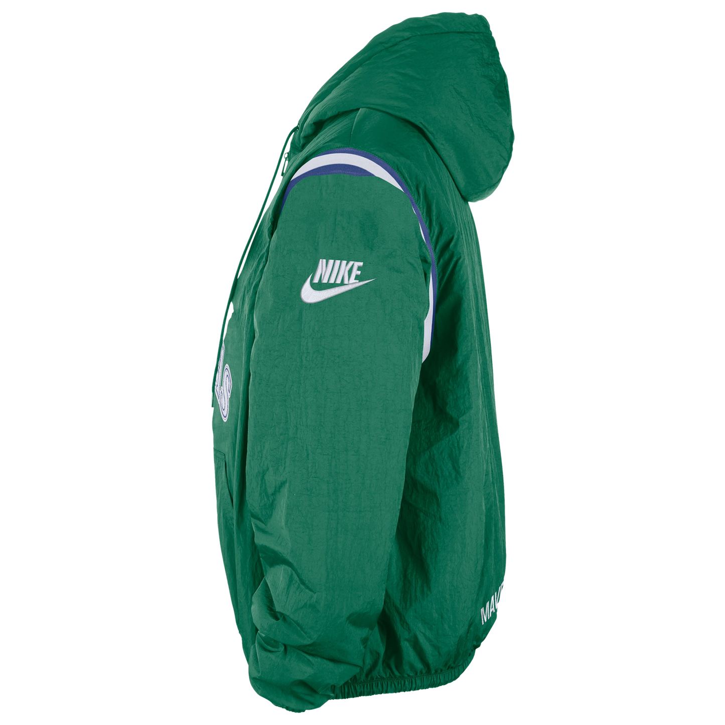 Nike Mavericks Woven LND Half-Zip Hoodie - Men's - Green/Multi