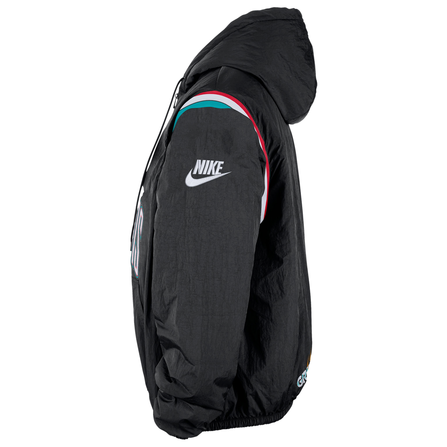 Nike Grizzlies Woven LND Half-Zip Hoodie - Men's - Black/Multi