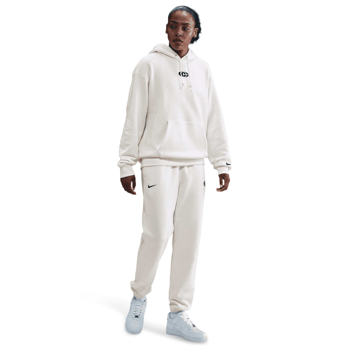 Nike Caitlin Clark U Premium Fleece Pullover Hoodie - Women's - Sail/Sail