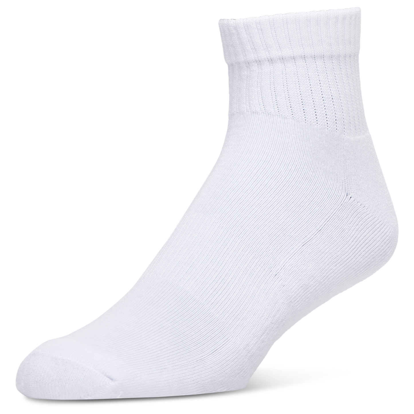LCKR Athletic Half Cushion Quarter Socks - Men's - White