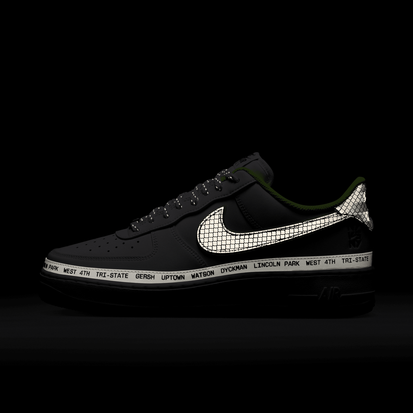 Nike Air Force 1 NYvNY - Men's - White/Black/Volt