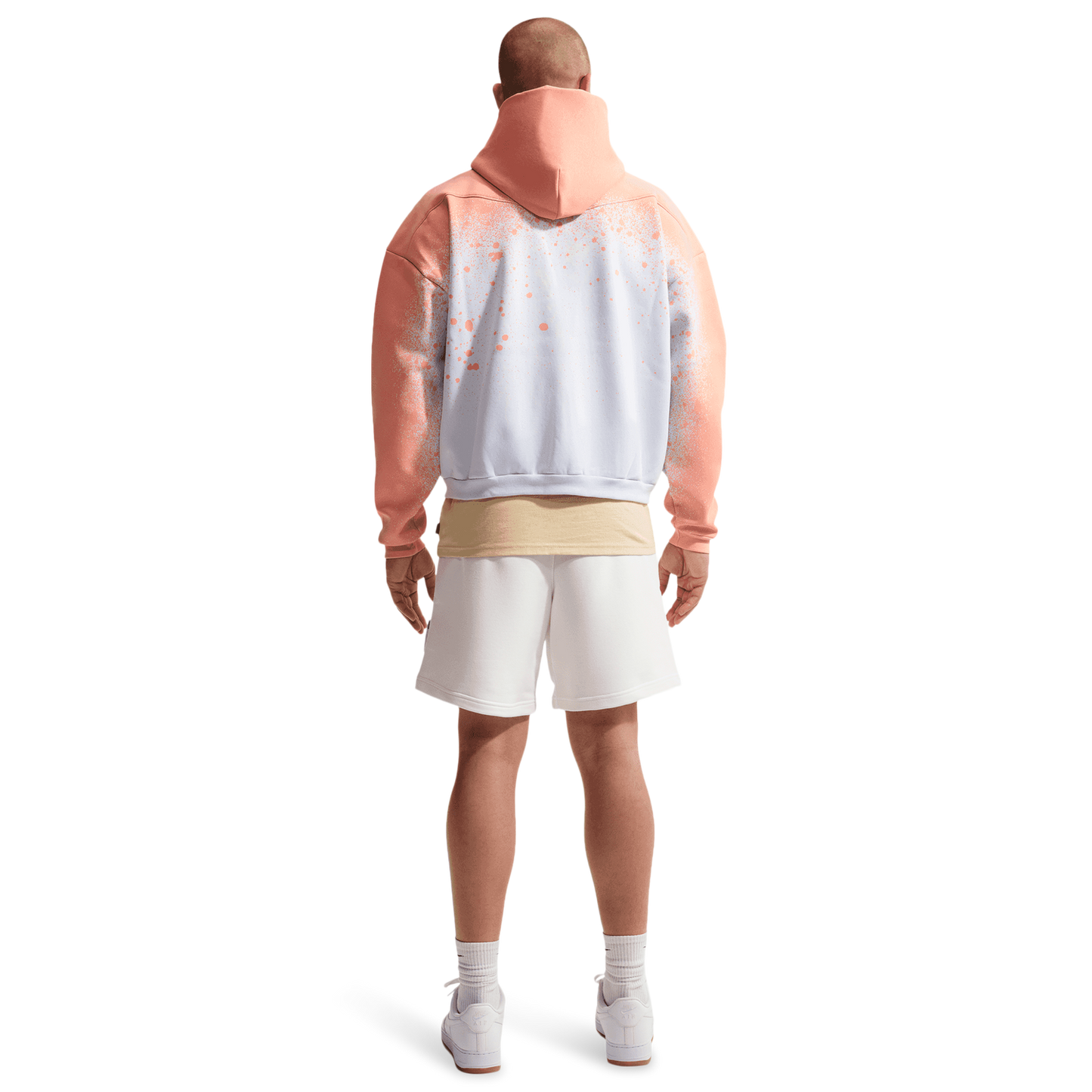 Nike Hours TF Standard Issue Pullover Hoodie - Men's - Grey/Orange Pulse/Pale Ivory