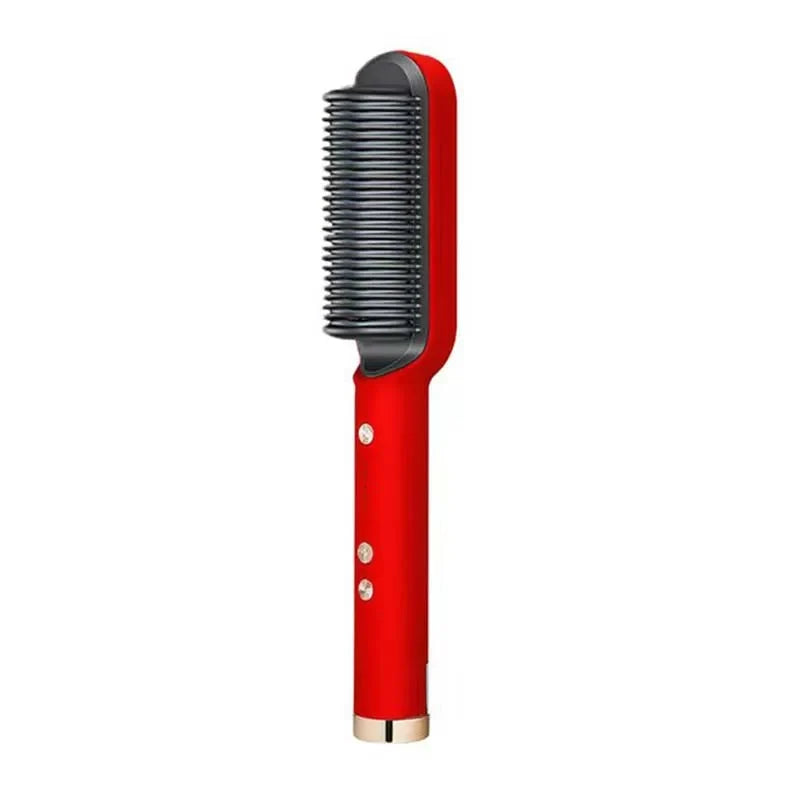 Electric Professional 2 In 1 Hot Comb Hair Straightener Electric Hair Brush Negative Ion Multi-Temperature Styling Tool