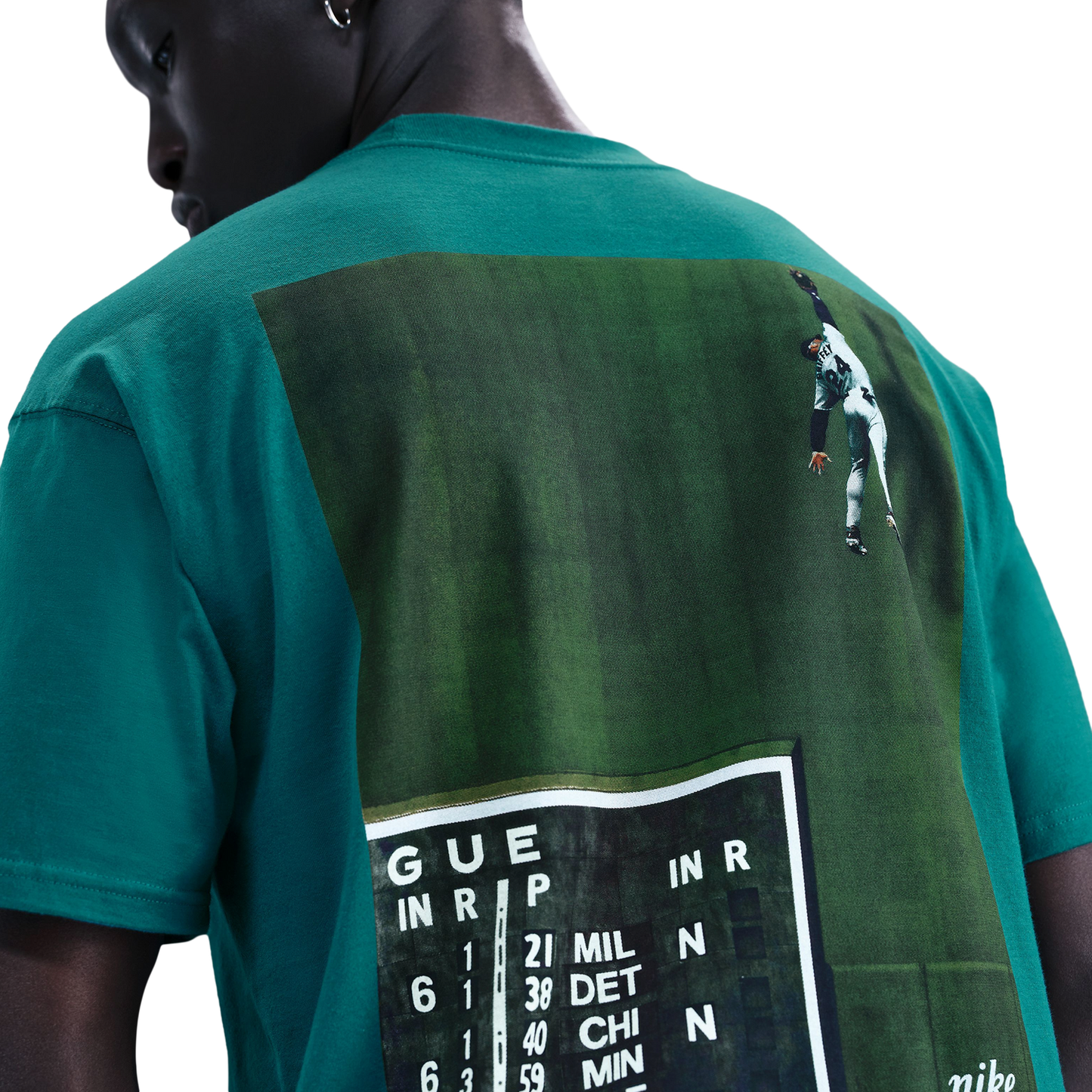 Nike Max 90 KGJ Short Sleeve T-Shirt - Men's - Fresh Water/Green