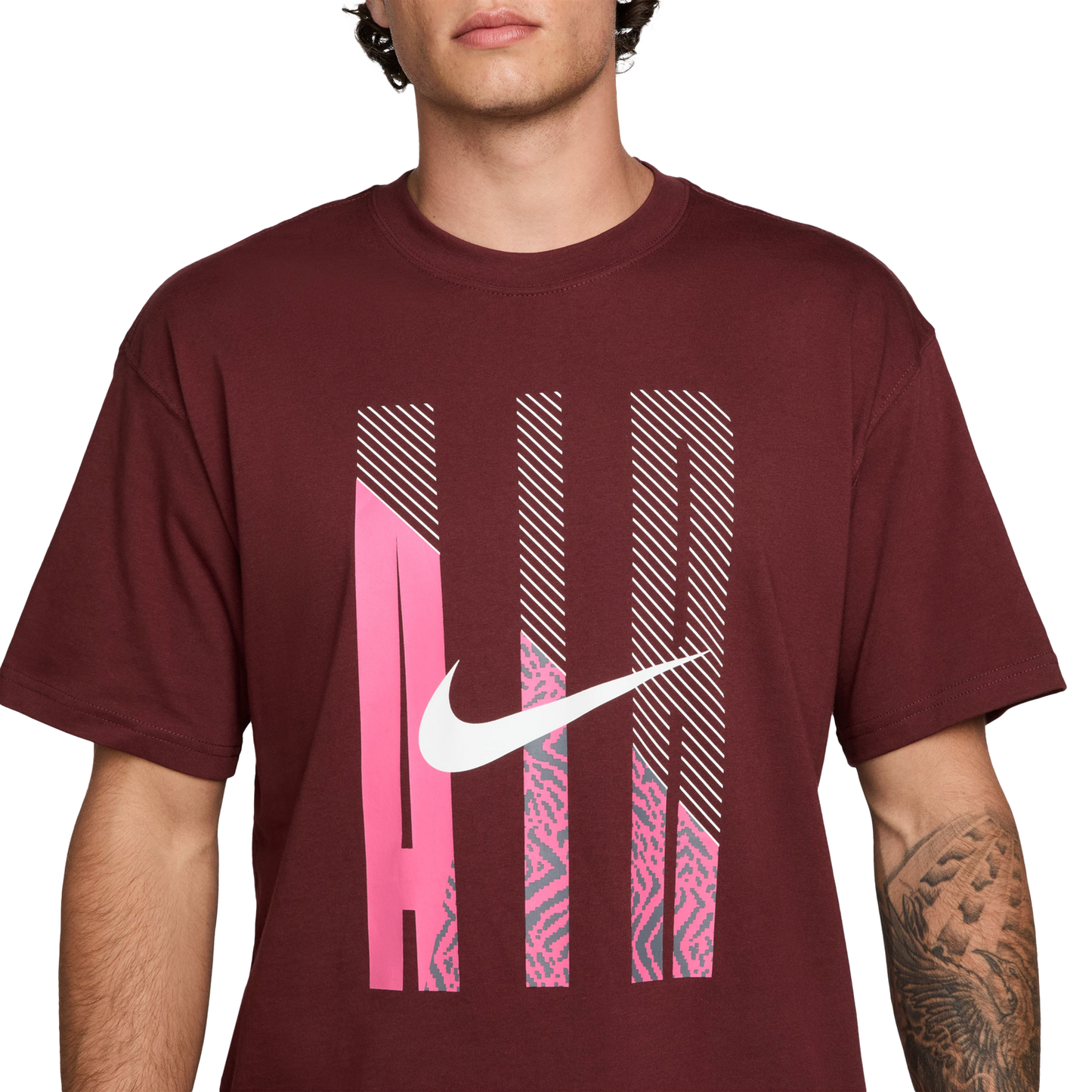 Nike M90 Air T-Shirt - Men's - Dark Team Red