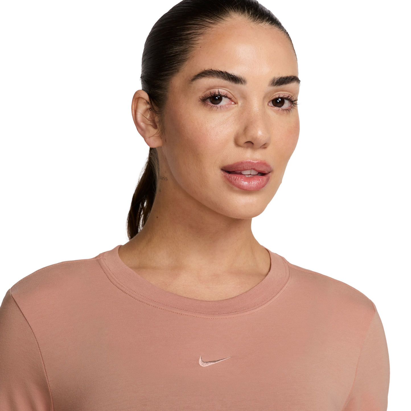 Nike Chill Knit Crop T-Shirt - Women's - Rose Gold