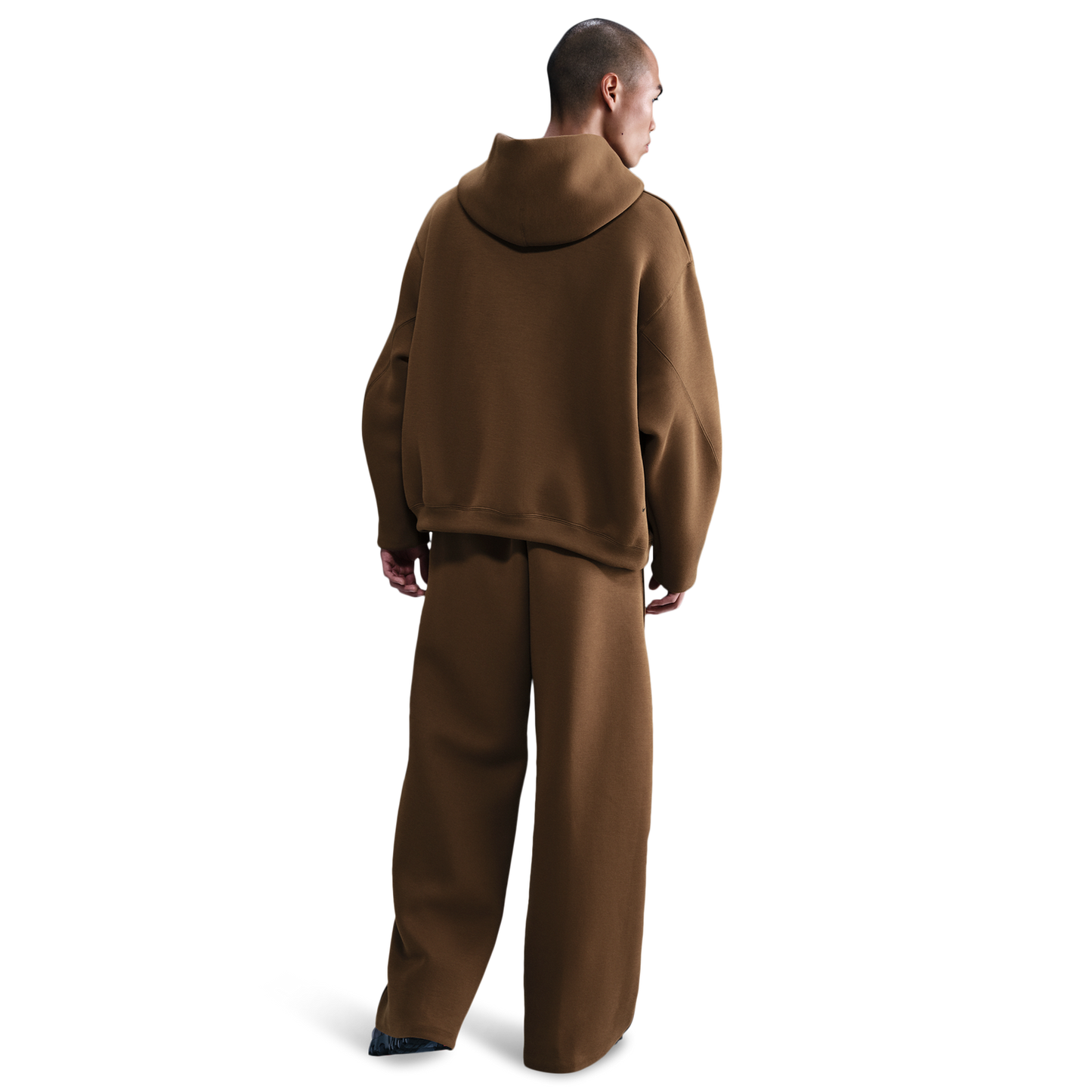 Nike Tech Fleece Hoodie - Men's - Mosswood Brown/Black
