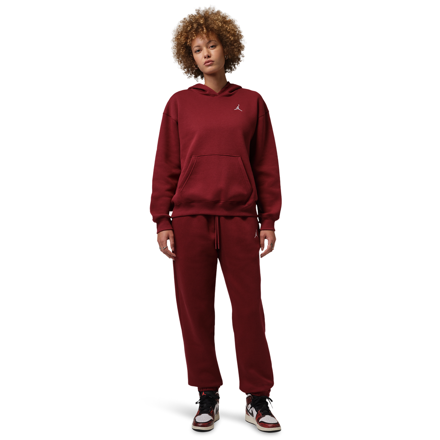 Jordan Brooklyn Fleece Pants - Women's - Team Red/White