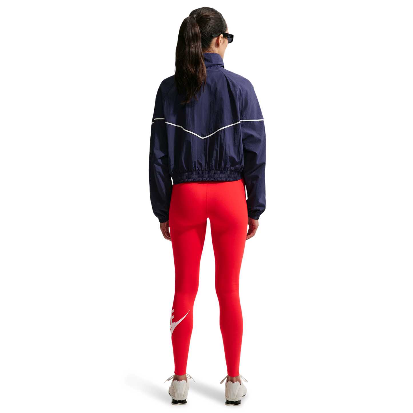 Nike NSW Classic Graphic HR Futura Tights - Women's - University Red/White