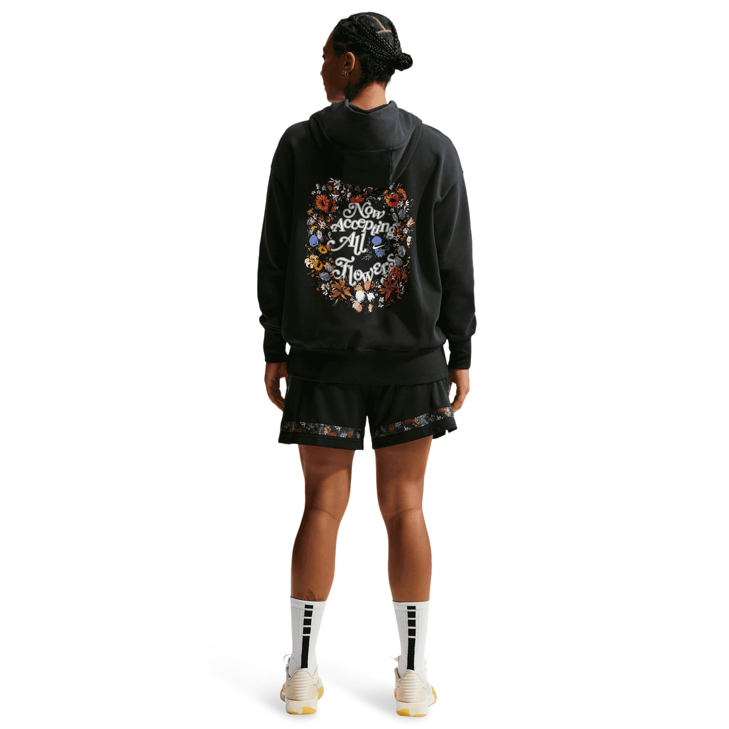 Nike Phoenix Fleece OS Pullover Hoodie - Women's - White/Black