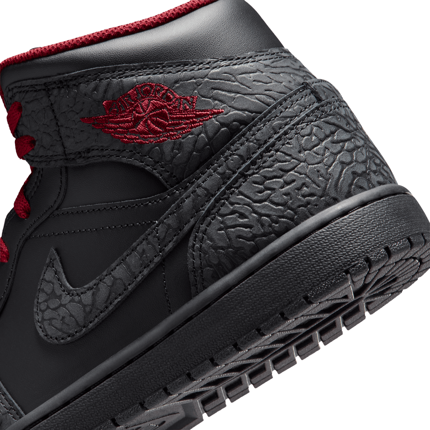Jordan AJ 1 Mid SE - Men's - Tough Red/Black/Black