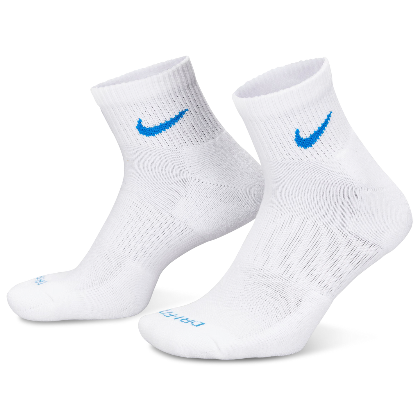 Nike 3 Pack Dri-FIT Plus Quarter Socks - Men's - Volt/White