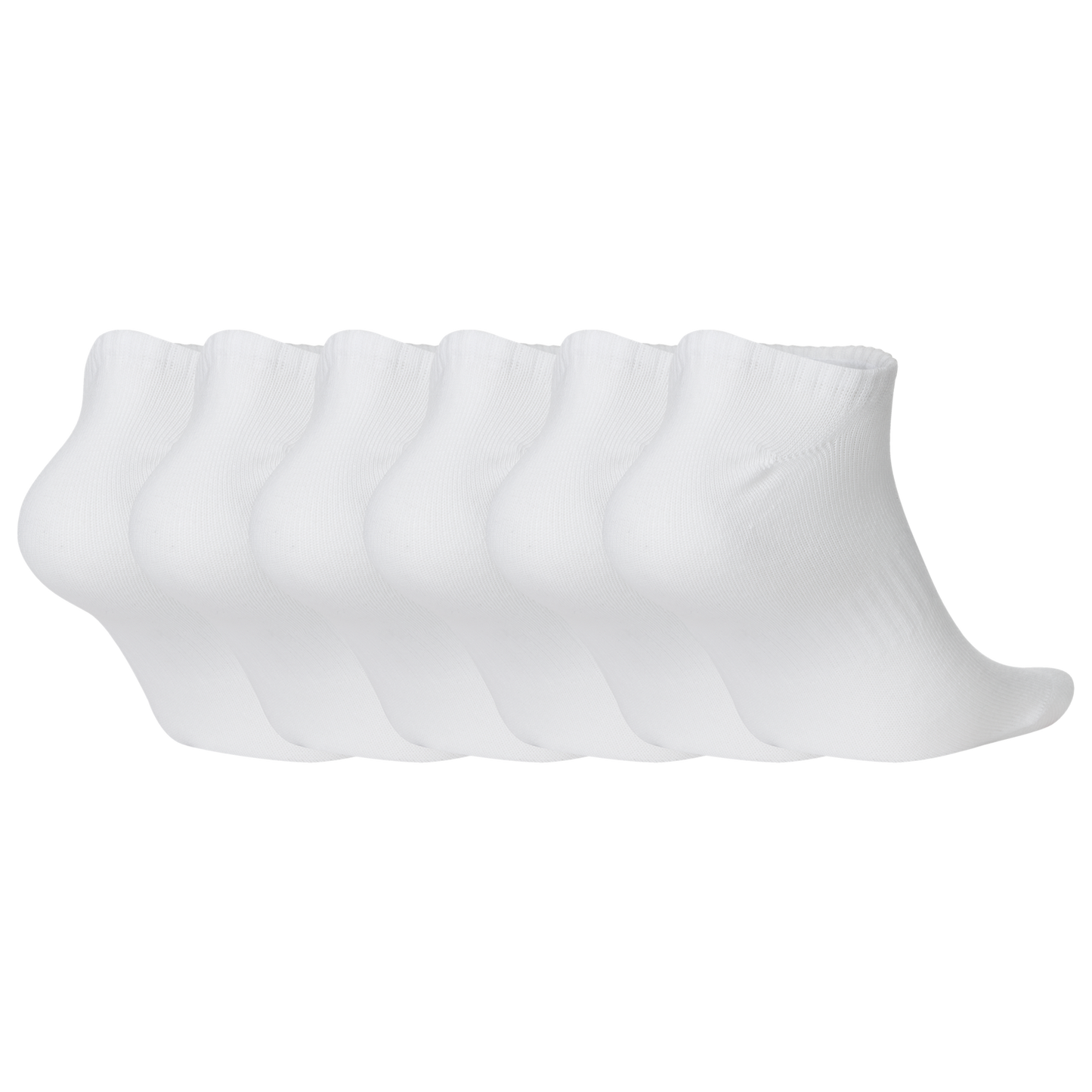 Nike Everyday Lightweight No Show Socks 6PK - Women's - White/Black