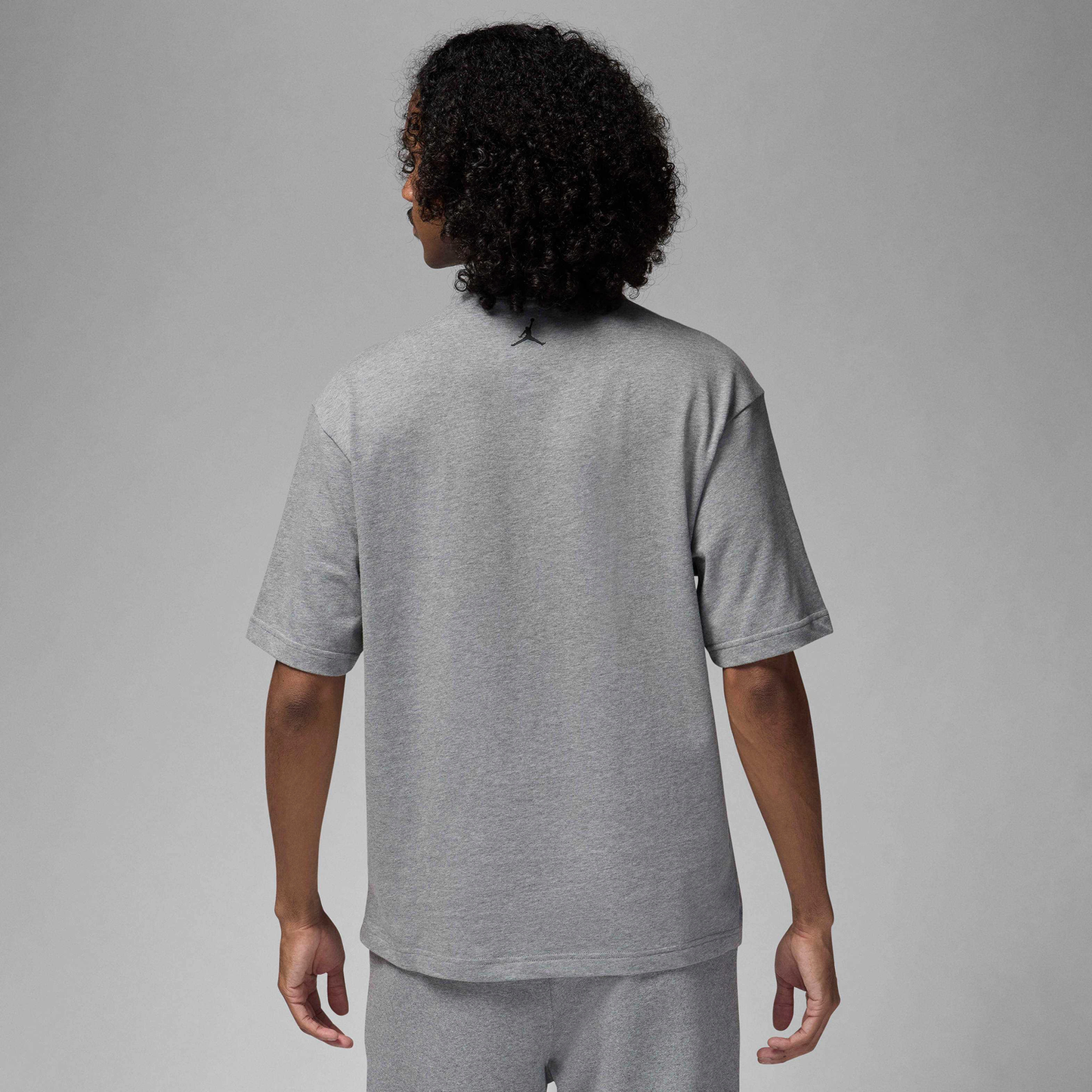 Jordan Brand MJ 23 Short Sleeve Crew - Men's - Carbon Heather/Black