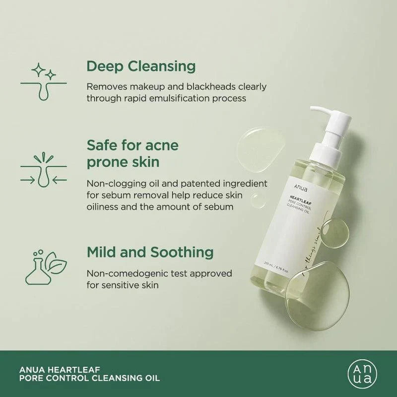 Anua Heartleaf Óleo de Limpeza para Controle de Poros 200ml - imagem 5
