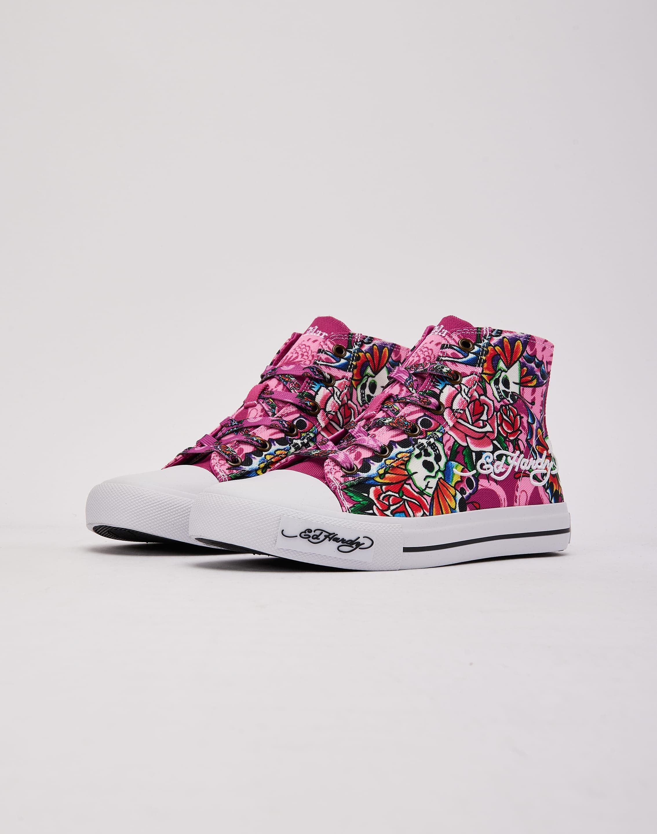 Ed Hardy Skull Butterfly Hi Grade-School