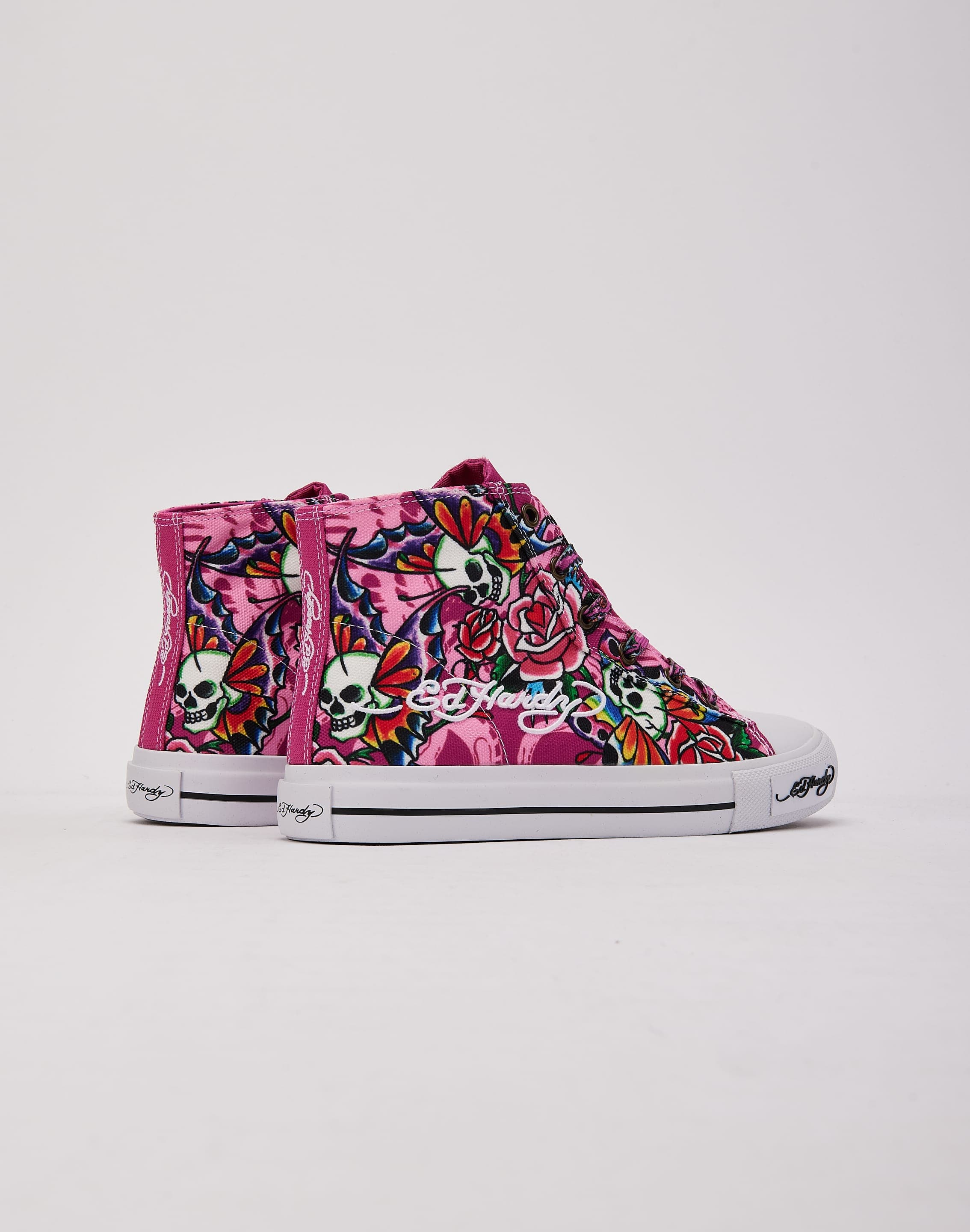 Ed Hardy Skull Butterfly Hi Grade-School