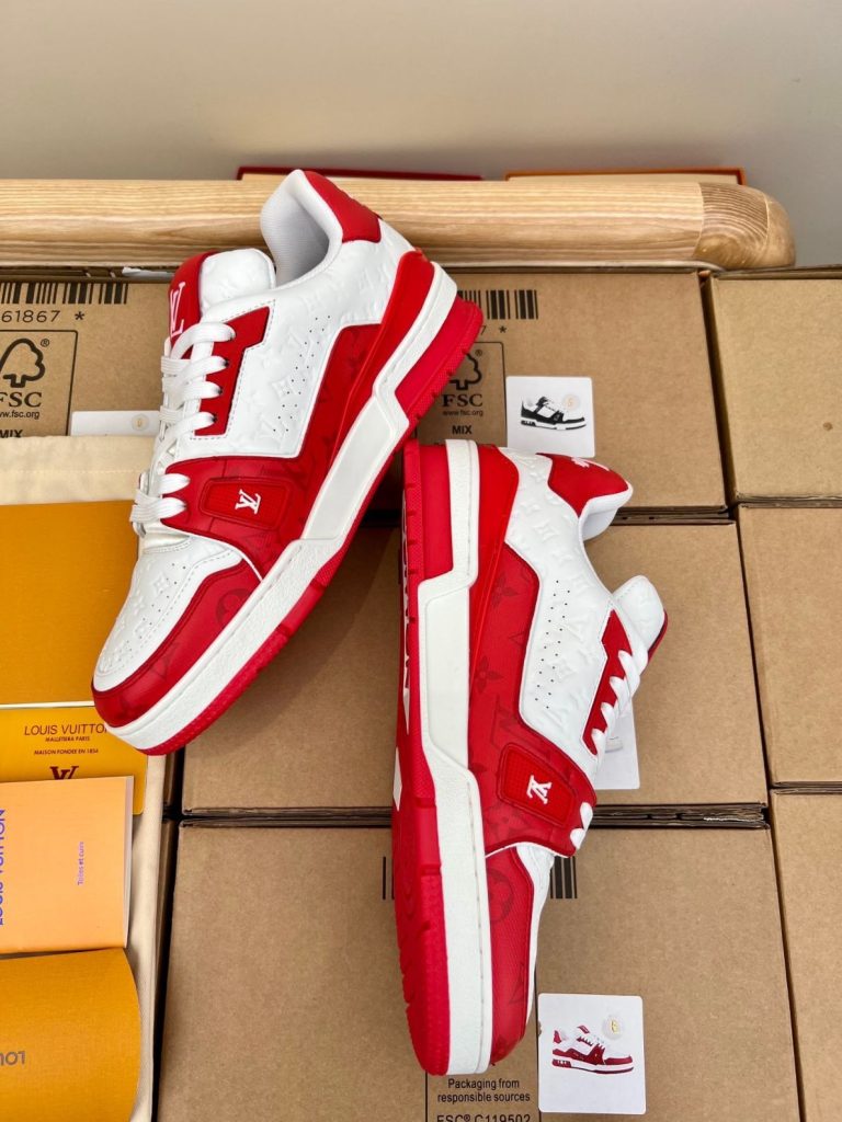 Louis Vuitton LV 54 Trainer Red White Sneaker