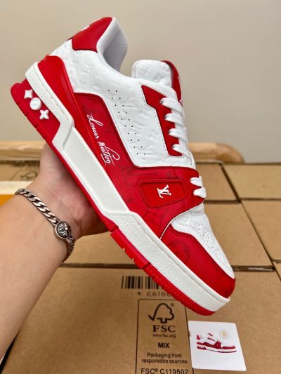 Louis Vuitton LV 54 Trainer Red White Sneaker