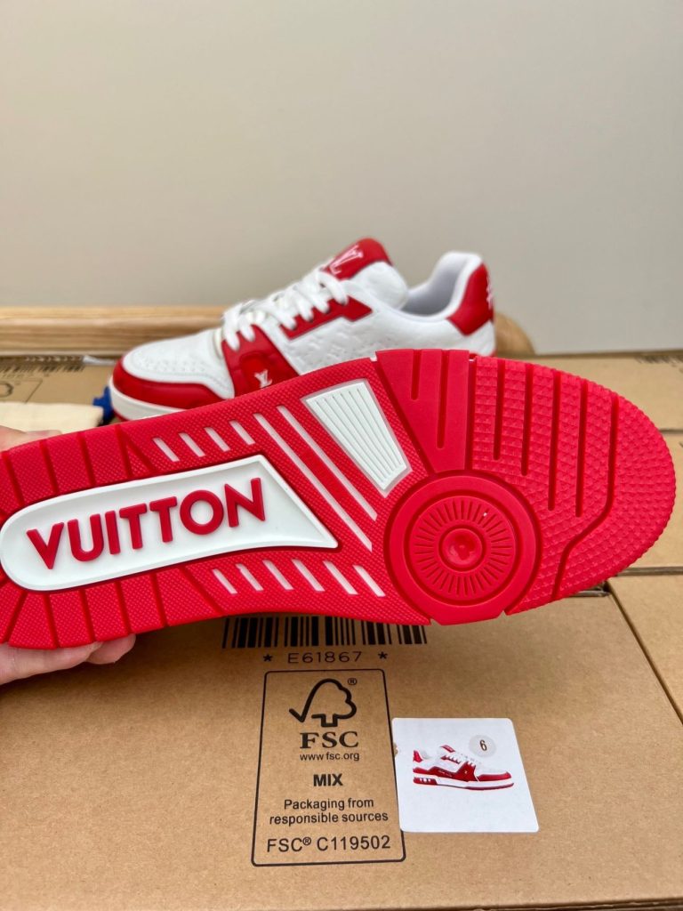 Louis Vuitton LV 54 Trainer Red White Sneaker