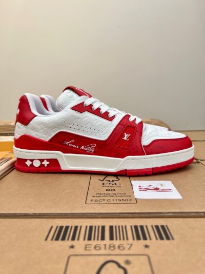 Louis Vuitton LV 54 Trainer Red White Sneaker