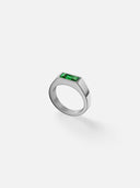 GREEN COMO RING | Silver