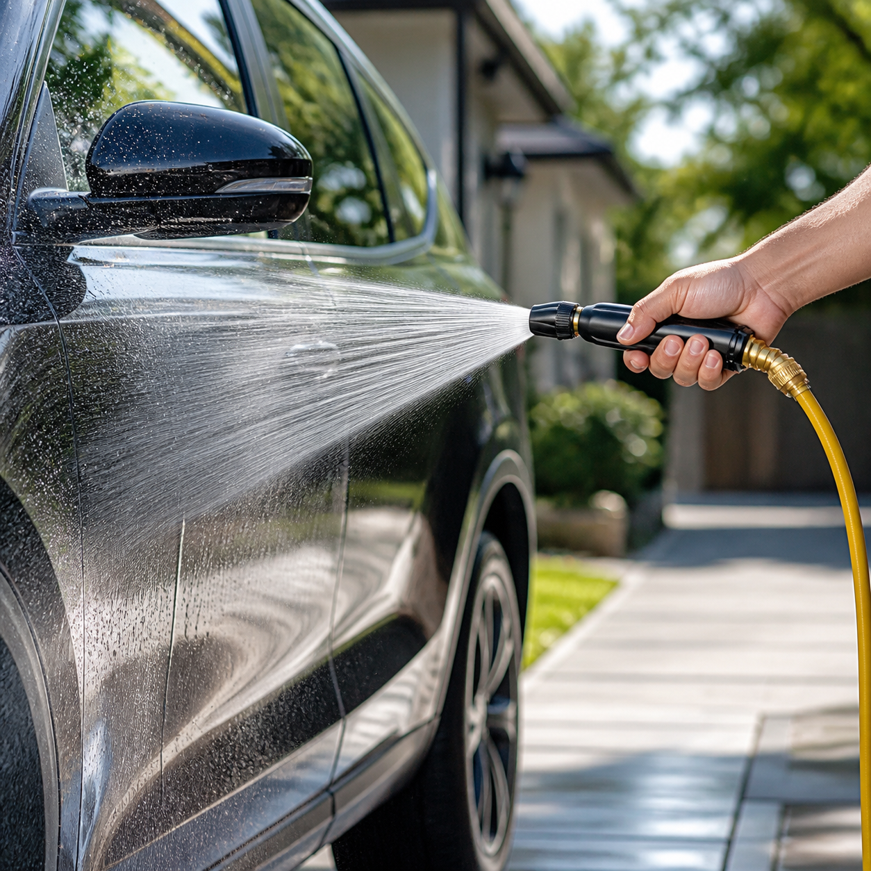 HydroJet 洗車での使用イメージ