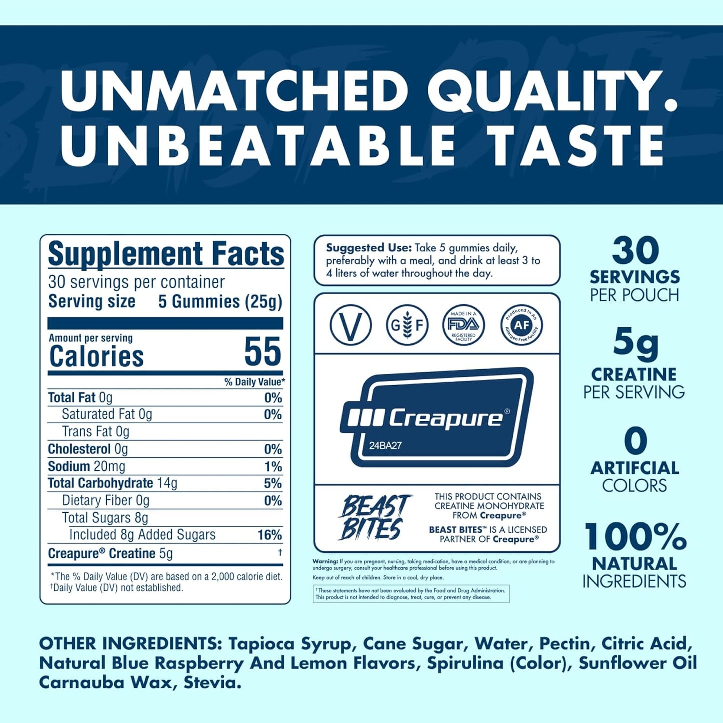 Beast Bites Power Gummies de creatina - imagem 6