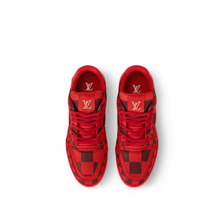 Louis Vuitton LV Trainer Sneaker DarkRed