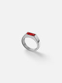 RED COMO RING | Silver
