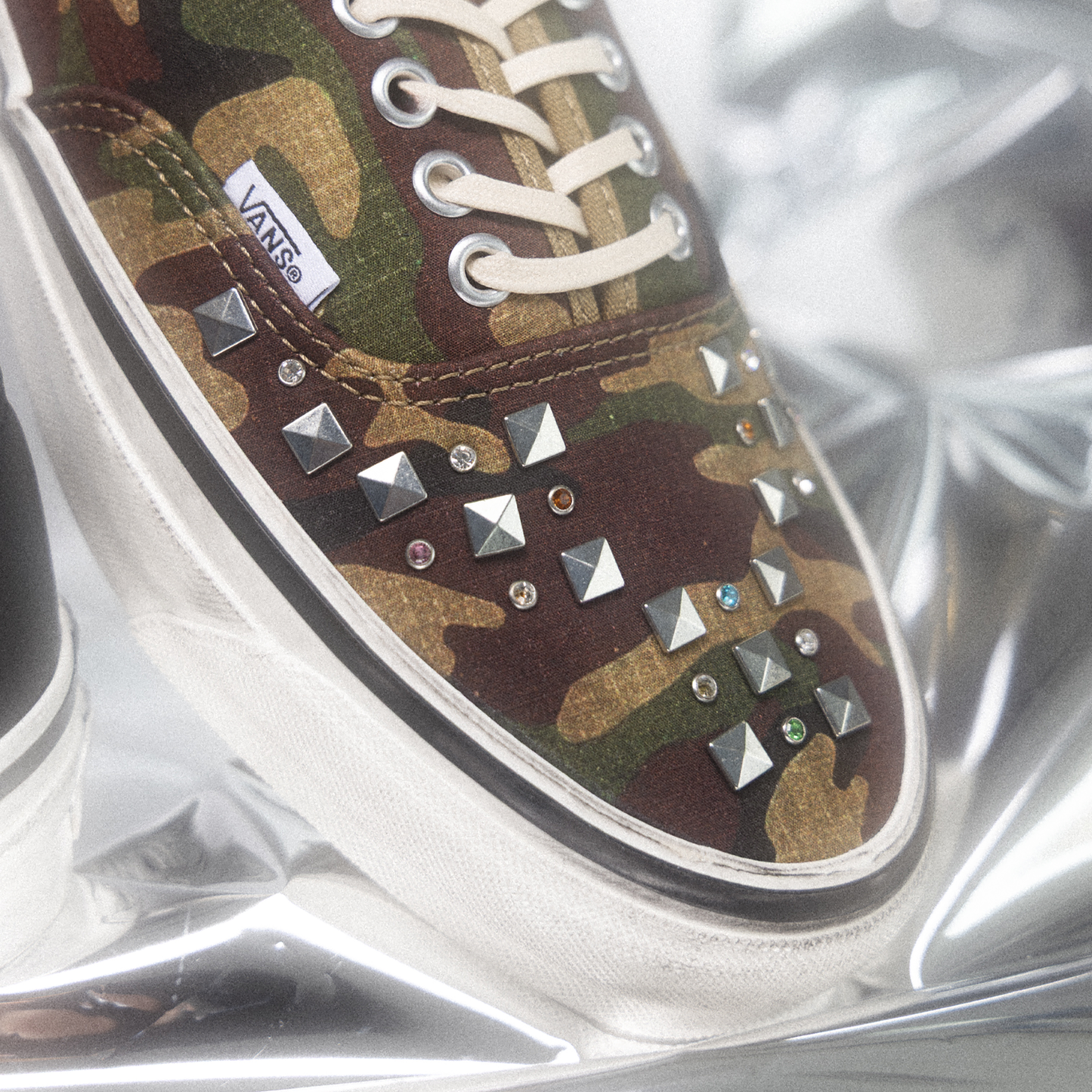 Vans LX Authentic 44 - Men's - Black/Comabt Woodland Camo/Olive