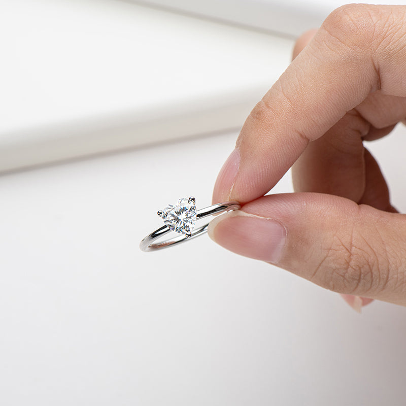 Polaris Heart Solitaire Ring - foto 2