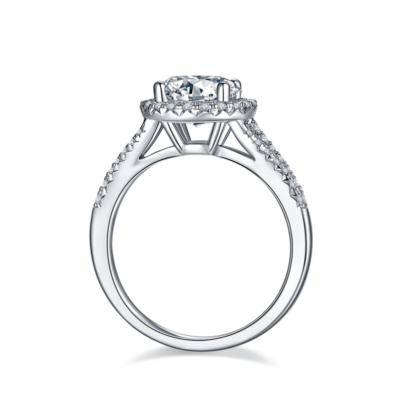 Polaris Halo Moissanite Ring - foto 3