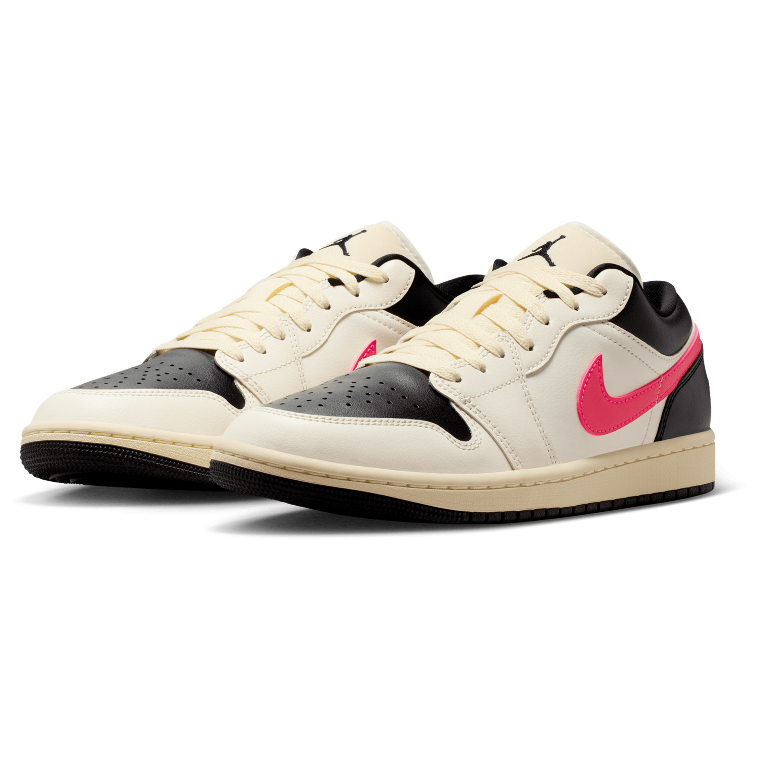 Jordan AJ 1 Low - Women's - Pale Ivory/Racer Pink