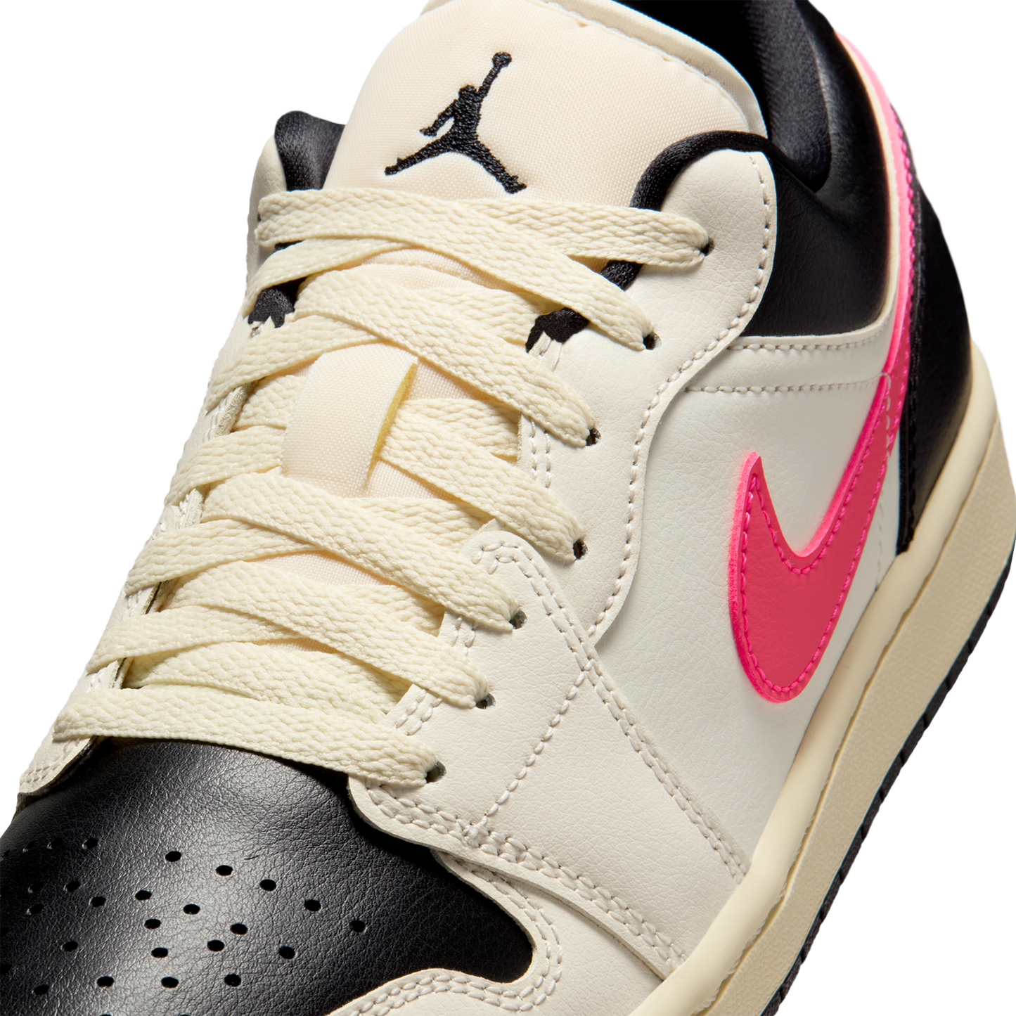 Jordan AJ 1 Low - Women's - Pale Ivory/Racer Pink