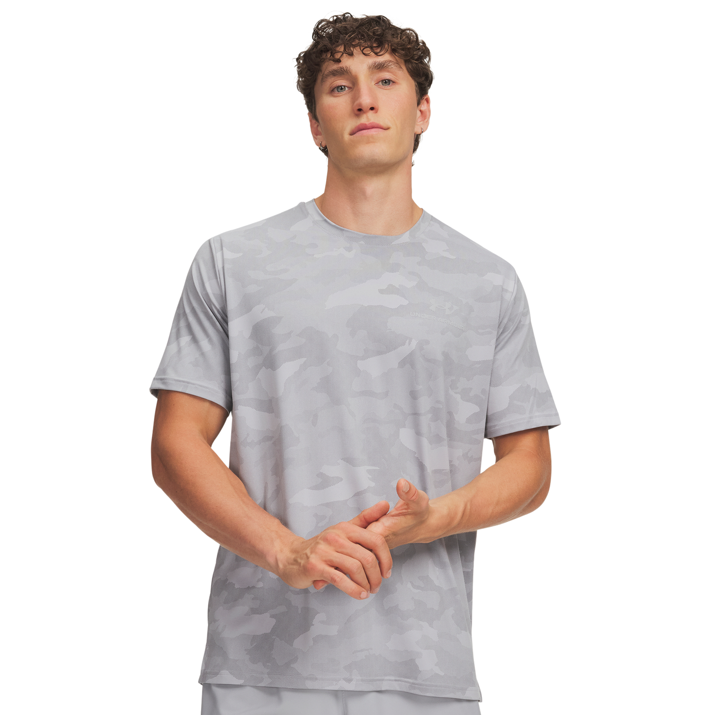 Under Armour Vanish Energy Printed SS - Men's - Gray/Gray