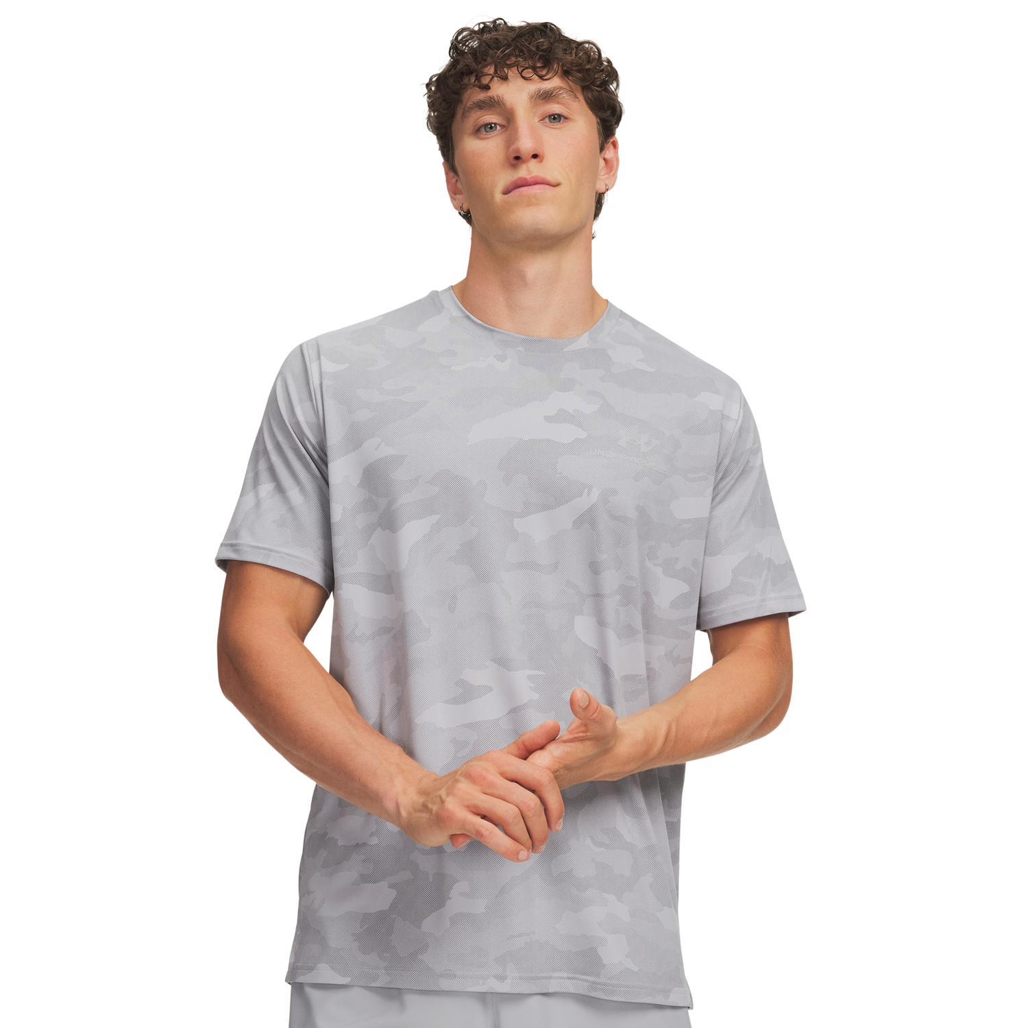 Under Armour Vanish Energy Printed SS - Men's - Gray/Gray